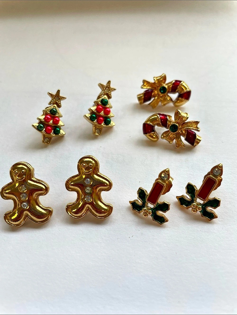 Vintage Avon Holiday earrings Lot